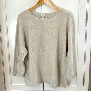 JJill women’s cotton sweater. Like new but with a couple of VERY small stains